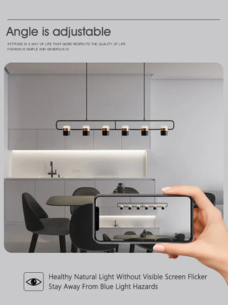 Black Metal Pendant Lamp – Modern Pendant Light With LED Hanging Lamp Design