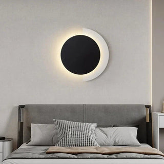 Black aluminum LED wall light — Sensina modern wall fixture