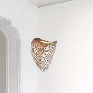 Bamboo Pendant Lamp – Adjustable LED Hand Woven Light for Living Room & Dining
