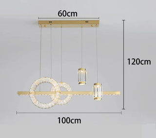 Modern Crystal Chandelier – Elegant Dimmable Lighting for Living Room Ambiance