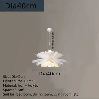 Minimalist Paper Chandelier – Soft White Bedroom Lighting | Lumavera Lighting