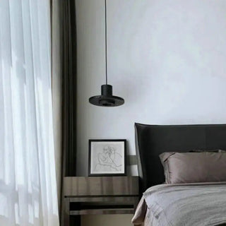 Black Pendant Light – Minimalist LED Pendant Lamp for Bedroom & Office