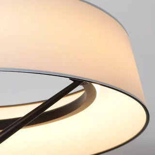 Nordic Fabric Floor Lamp – Modern LED Living Room Lamp with Soft Light Diffuser