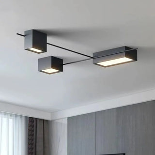 Modern LED Ceiling Light – Acrylic Surface Mount Light With Stainless Steel Finish