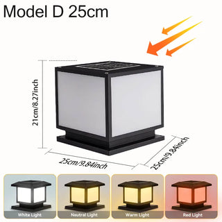 Solar Table Lamp – Modern Waterproof Outdoor Solar Lantern with Integrated LED