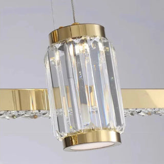 Modern Crystal Chandelier – Elegant Dimmable Lighting for Living Room Ambiance