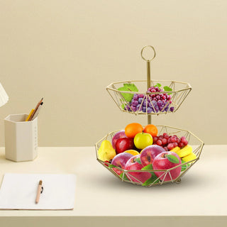 Metal tiered fruit stand