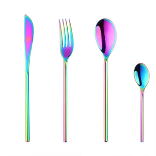 designer cutlery set stainless steel luxury dining utensils eco-friendly flatware close-up