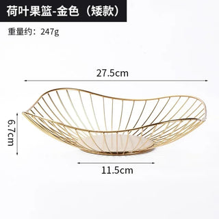 Modern iron fruit basket