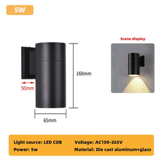 Modern Aluminum Wall Light – Durable Outdoor Lamp with LED Patio Lighting