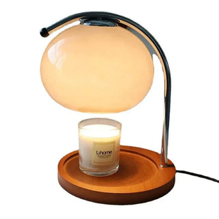 Retro Glass Table Lamp – Vintage Globe Lamp with Warm Ambient Light