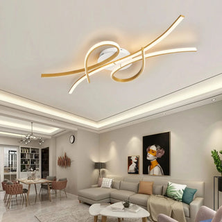 Linear Ceiling Light – Modern Dimmable LED Lamp with Remote Control Dimmer
