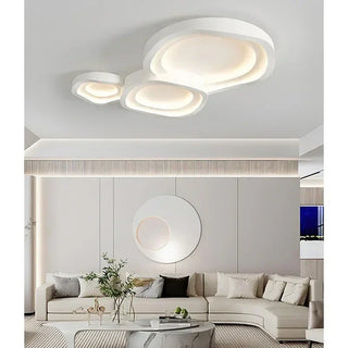 White LED Ceiling Light – Modern Surface Mount Ceiling Lamp With Matte Finish