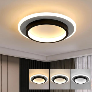 Black Acrylic Ceiling Light – Modern Living Room LED Fixture by Lumavera