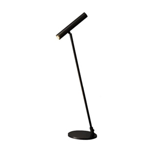 Minimalist Nordic black metal table lamp — modern interior design