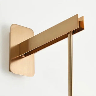 Nora wall lamp with E27 base — brass and glass interior sconce
