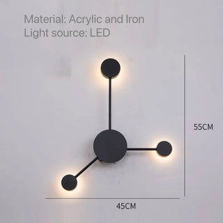 Black Iron Wall Light – Modern LED Wall Lamp With Sleek Black Metal Sconce
