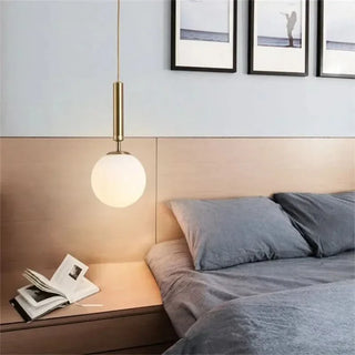 LED Pendant Light – Modern Cosmic Pendant Lighting with Hand Blown Glass & Adjustable Cable
