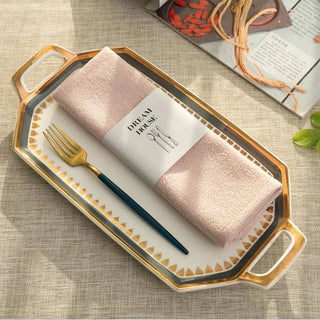 flax placemat cloth non slip heat resistant table placemat dining top view