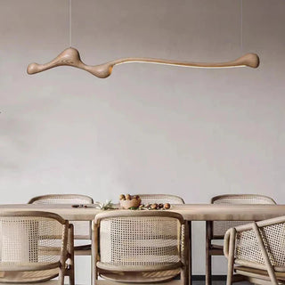 Dimmable LED Pendant Light – Ash Wood Pendant With Touch Switch & Adjustable Brightness