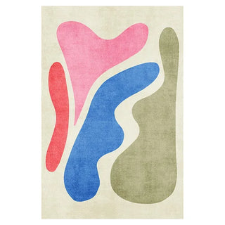 abstract artistry rug italian luxury modern abstract carpet non slip quick dry front view