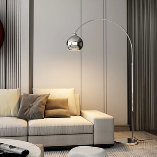 Dimmable Chrome Floor Lamp – Adjustable LED Lighting | Modern Aluminum Design