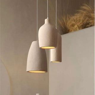 LED Pendant Light – Wabi Sabi Lighting Japanese Pendant Lamp With Brushed Nickel Finish