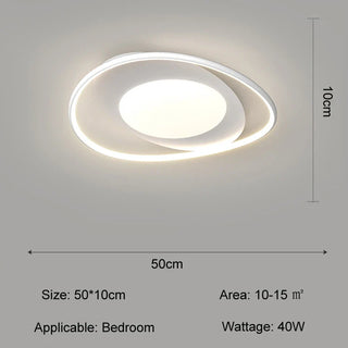 Modern Ceiling Light – White LED Fixture | Dimmable Remote Control Lamp