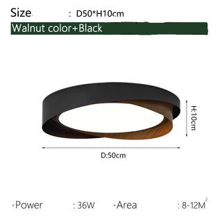 Modern Iron Ceiling Light – Integrated LED Surface Mount Fixture for Interior Lighting
