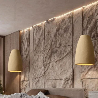 LED Pendant Light – Wabi Sabi Lighting Japanese Pendant Lamp With Brushed Nickel Finish