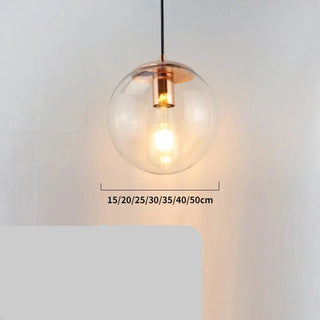 Modern Pendant Light – Gold Pendant Lamp With Glass Shade & Warm Ambient Lighting