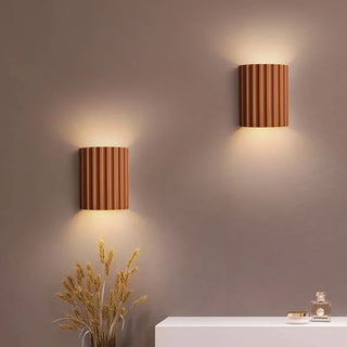 Relief Wall Lamp – Textured Resin Wall Sconce with Shadow & Light Effect