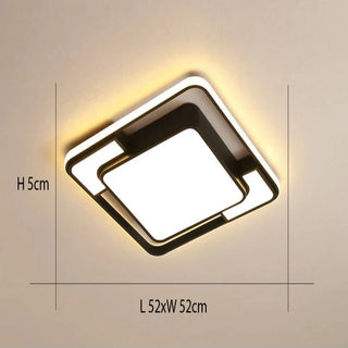 Ceiling Light – Modern LED Ceiling Fixture with Remote Control | Soft Warm Lighting