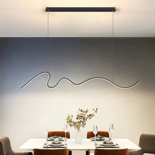 Black LED Pendant Light – Modern Pendant Lamp with Adjustable Color Temperature