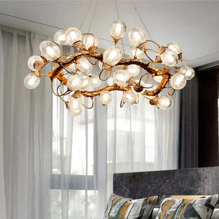 Modern LED Pendant Light - Alloy Rope Installation Light with Remote Control