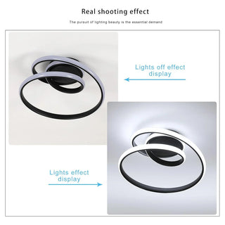 Plafonnier LED en aluminium – Luminaire de plafond moderne | Éclairage pour chambre et salon