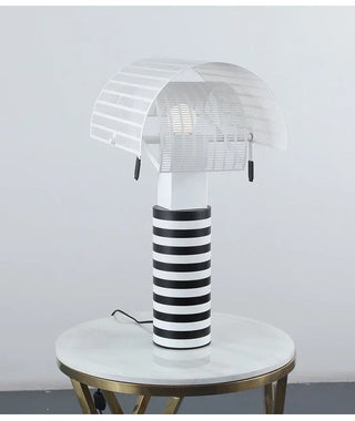 Black White Pendant Lamp – Modern LED Cord Light With Rotary Switch Control