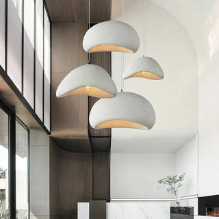 Handcrafted Mediterranean pendant in dining room — warm ambient glow
