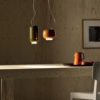 Colored Glass Pendant Light – Modern Dining Room Lighting With Warm Ambient Glow