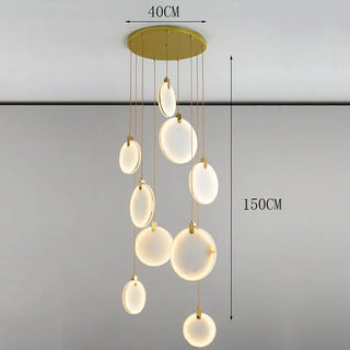 Suspension LED acrylique – Luminaire suspendu moderne pour éclairage de salon