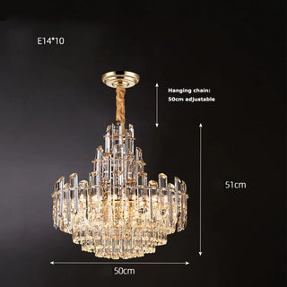 Modern Crystal Chandelier – Luxury Pendant Lighting | Dimmable LED Fixture
