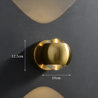 Aluminum Wall Light – Minimalist Adjustable Dual Beam Spherical Wall Sconce