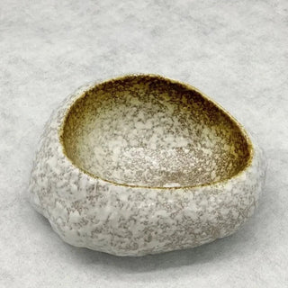 handcrafted ceramic bowl earthworks japanese natural stone porcelain dining set side view
