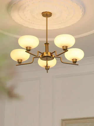 Modern Iron Chandelier – Stylish Ceiling Light with LED for Living Room Lighting