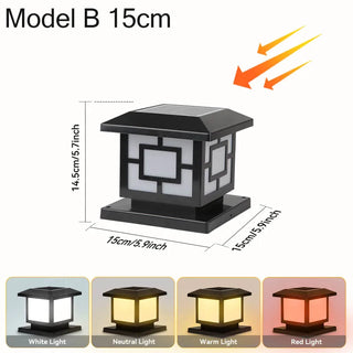 Solar Table Lamp – Modern Waterproof Outdoor Solar Lantern with Integrated LED