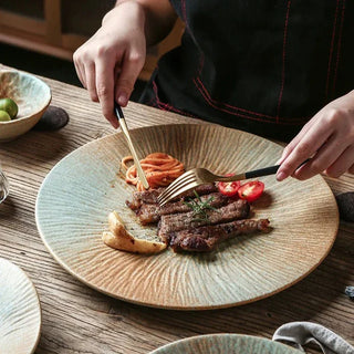 japanese ceramic dinnerware earthworks handcrafted porcelain bowls elegant plates set detail
