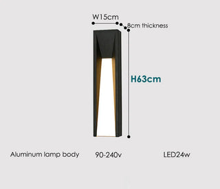 Black Aluminum Wall Light – Modern Outdoor LED Lighting With Sleek Finish