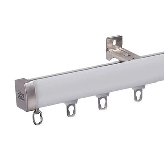 invisible curtain track premium aluminium rail silencing strip modern detail