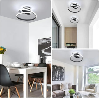 Plafonnier LED en aluminium – Luminaire de plafond moderne | Éclairage pour chambre et salon
