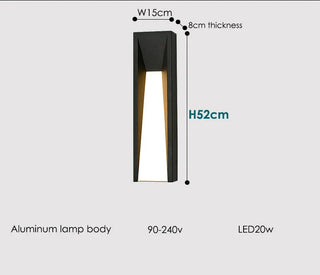 Black Aluminum Wall Light – Modern Outdoor LED Lighting With Sleek Finish